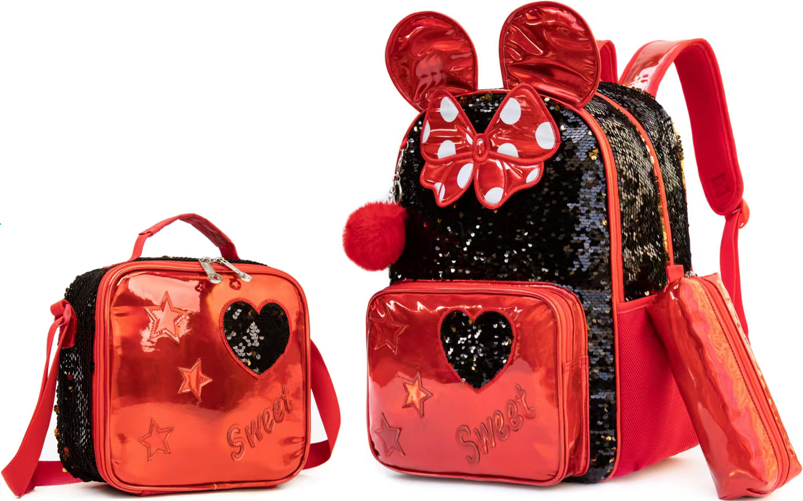 Sweet Sparkle Red Minnie 3-Piece Kids Set